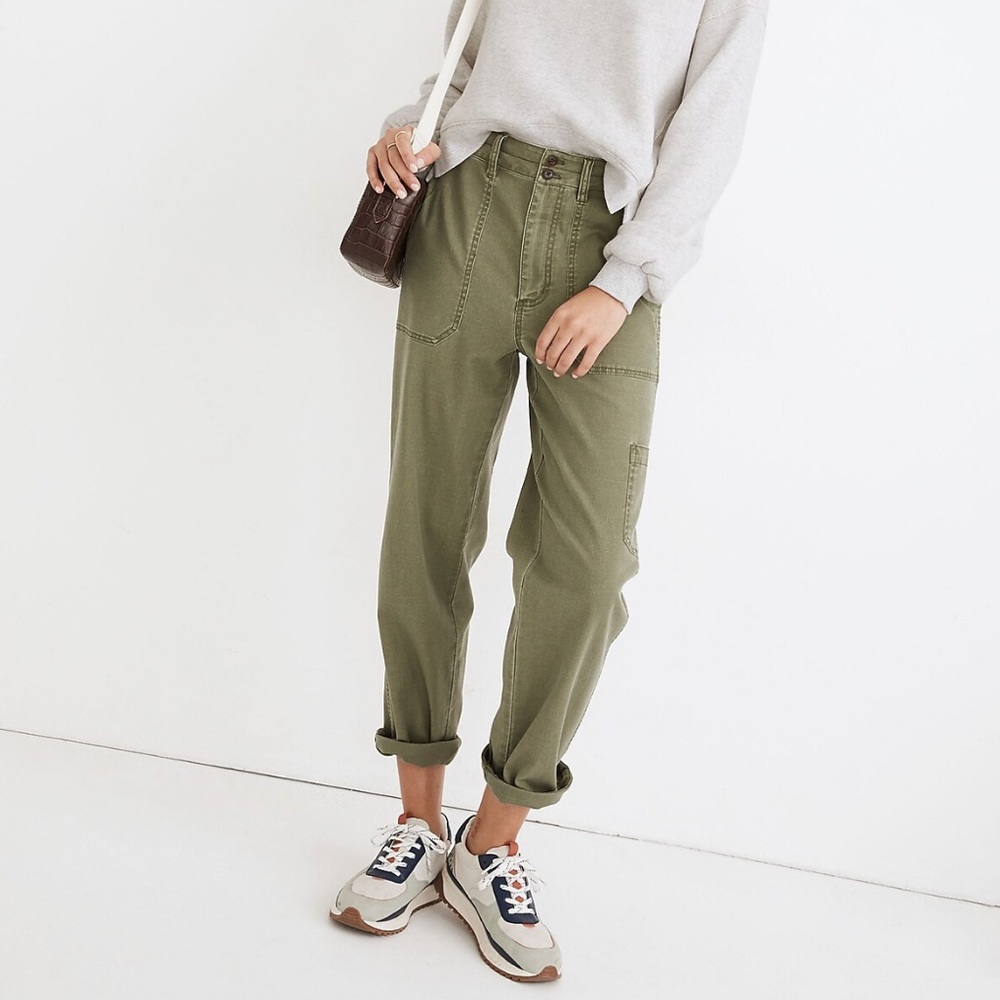 Madewell Military Green Cargo Pants